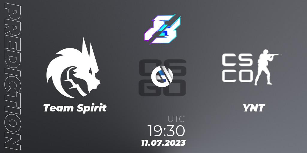 Team Spirit vs YNT: Match Prediction. 11.07.2023 at 19:30, Counter-Strike (CS2), Gamers8 2023 Europe Open Qualifier 2