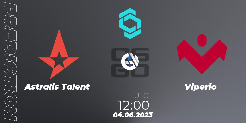 Astralis Talent vs Viperio: Match Prediction. 04.06.2023 at 12:50, Counter-Strike (CS2), CCT North Europe Series 5