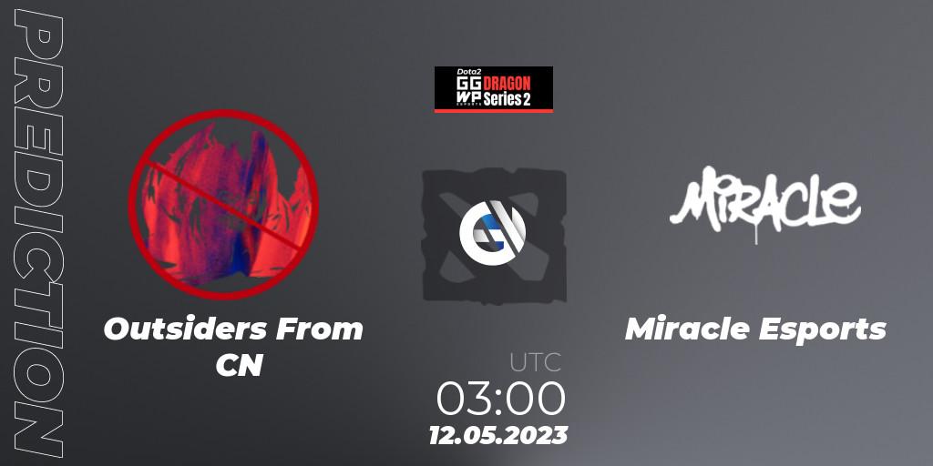 Outsiders From CN vs Miracle Esports: Match Prediction. 12.05.23, Dota 2, GGWP Dragon Series 2