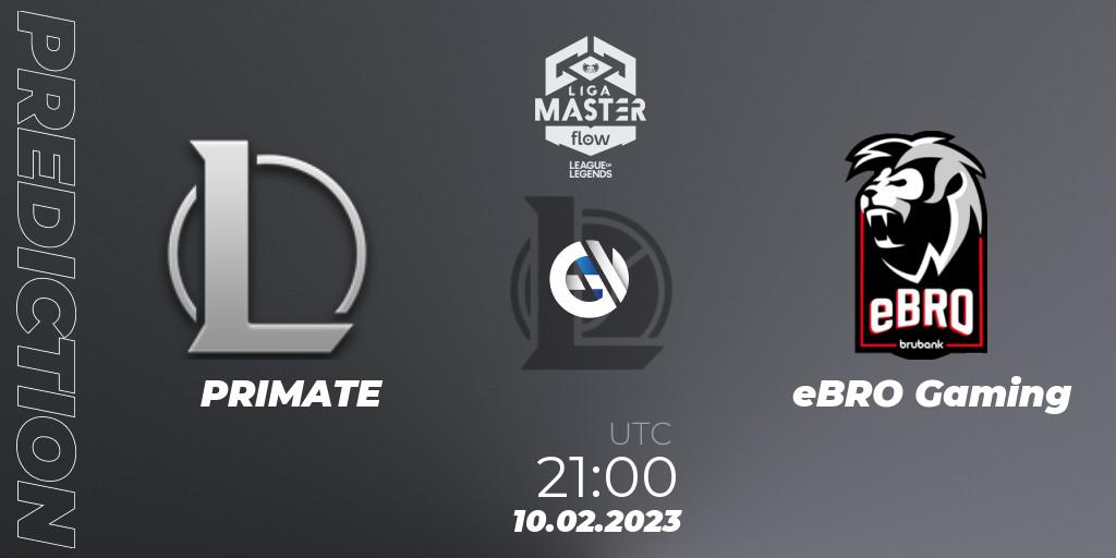 PRIMATE vs eBRO Gaming: Match Prediction. 10.02.2023 at 21:00, LoL, Liga Master Opening 2023 - Group Stage