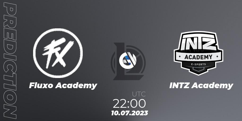 Fluxo Academy vs INTZ Academy: Match Prediction. 10.07.2023 at 22:00, LoL, CBLOL Academy Split 2 2023 - Group Stage