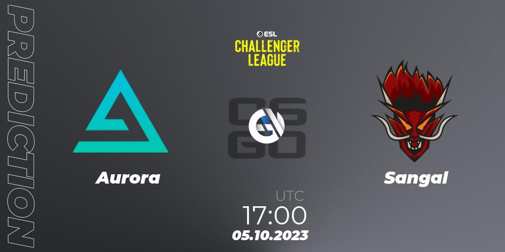 Aurora vs Sangal: Match Prediction. 06.10.2023 at 17:00, Counter-Strike (CS2), ESL Challenger League Season 46: Europe