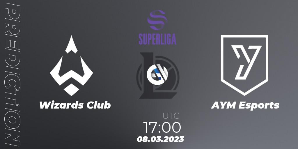Wizards Club vs AYM Esports: Match Prediction. 08.03.2023 at 17:00, LoL, LVP Superliga 2nd Division Spring 2023 - Group Stage