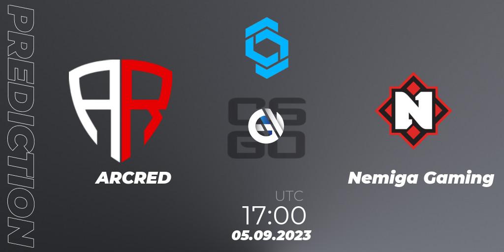 ARCRED vs Nemiga Gaming: Match Prediction. 05.09.2023 at 17:00, Counter-Strike (CS2), CCT East Europe Series #2: Closed Qualifier