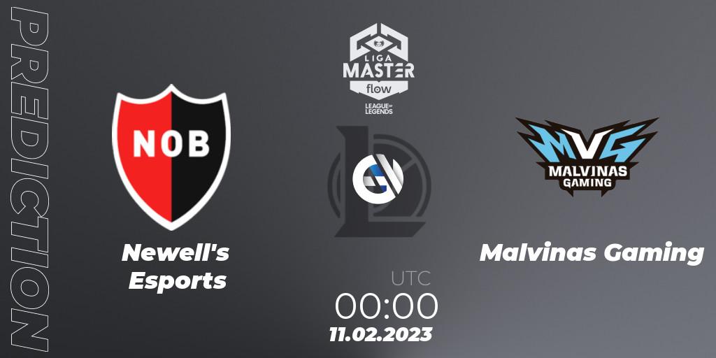 Newell's Esports vs Malvinas Gaming: Match Prediction. 11.02.23, LoL, Liga Master Opening 2023 - Group Stage