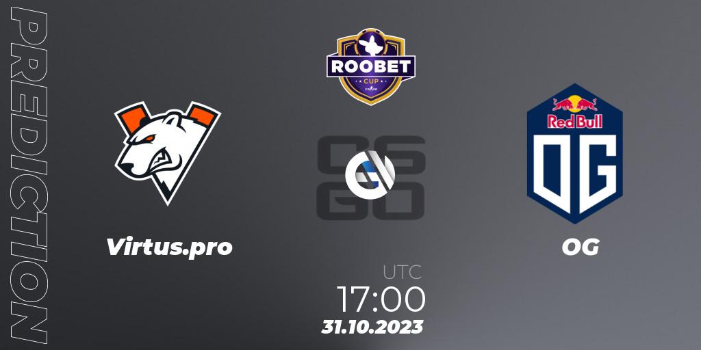 Virtus.pro vs OG: Match Prediction. 31.10.23, CS2 (CS:GO), Roobet Cup 2023