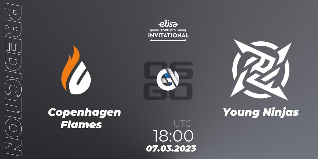 Copenhagen Flames vs Young Ninjas: Match Prediction. 07.03.2023 at 18:00, Counter-Strike (CS2), Elisa Invitational Winter 2023