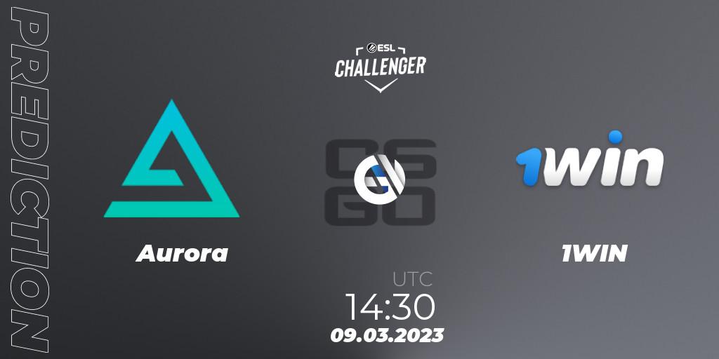 Aurora vs 1WIN: Match Prediction. 09.03.2023 at 14:30, Counter-Strike (CS2), ESL Challenger Melbourne 2023 Europe Closed Qualifier