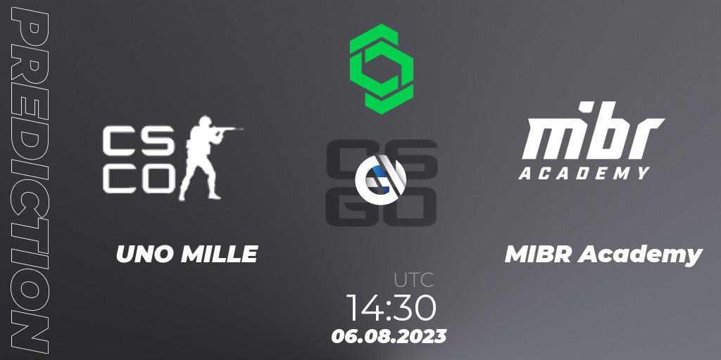 UNO MILLE vs MIBR Academy: Match Prediction. 06.08.2023 at 14:30, Counter-Strike (CS2), CCT South America Series #9