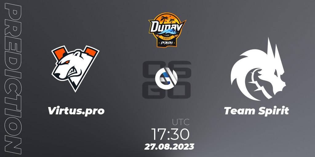 Virtus.pro vs Team Spirit: Match Prediction. 27.08.23, CS2 (CS:GO), PARI Dunav Party 2023