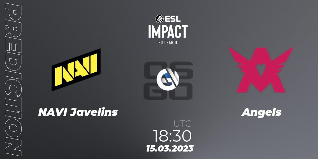 NAVI Javelins vs Angels: Match Prediction. 15.03.23, CS2 (CS:GO), ESL Impact League Season 3: European Division