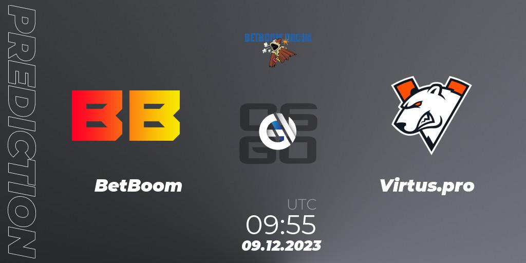 BetBoom vs Virtus.pro: Match Prediction. 09.12.2023 at 09:55, Counter-Strike (CS2), BetBoom Dacha 2023