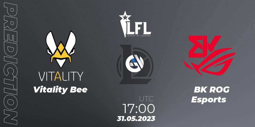 Vitality Bee vs BK ROG Esports: Match Prediction. 31.05.23, LoL, LFL Summer 2023 - Group Stage