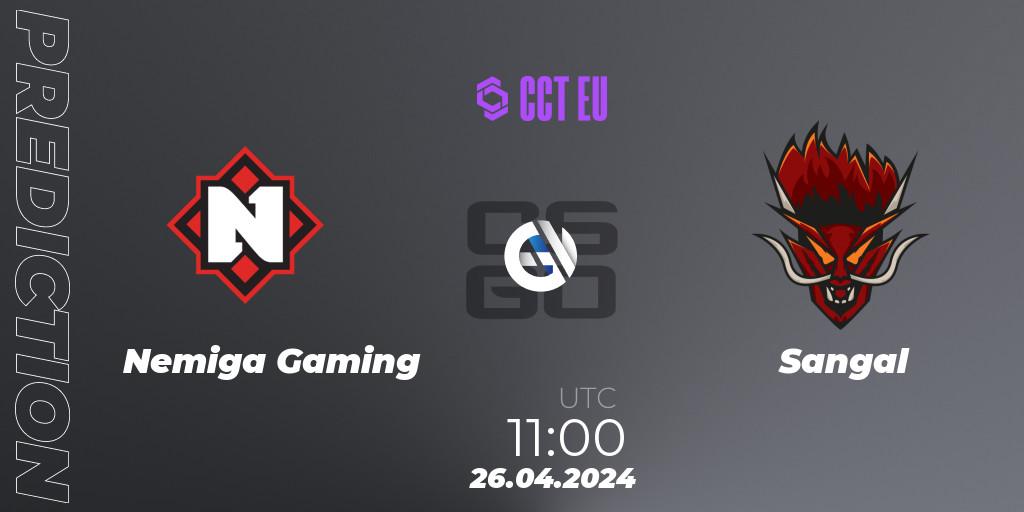 Nemiga Gaming vs Sangal: Match Prediction. 26.04.24, CS2 (CS:GO), CCT Season 2 Europe Series 1