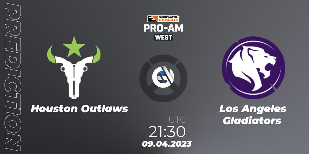 Houston Outlaws vs Los Angeles Gladiators: Match Prediction. 09.04.2023 at 21:30, Overwatch, Overwatch League 2023 - Pro-Am