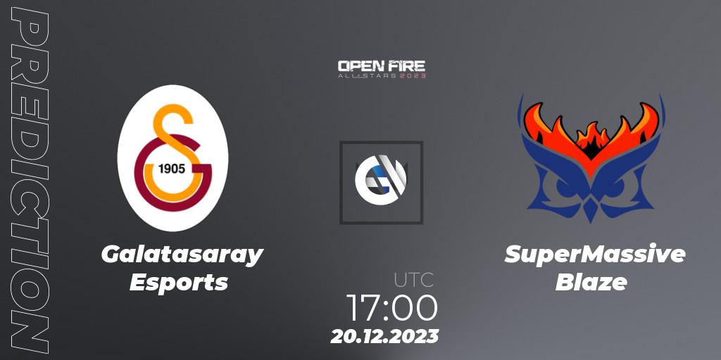 Galatasaray Esports vs SuperMassive Blaze: Match Prediction. 20.12.23, VALORANT, Open Fire All Stars 2023