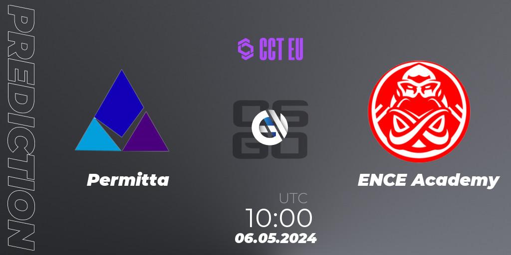 Permitta vs ENCE Academy: Match Prediction. 06.05.2024 at 10:00, Counter-Strike (CS2), CCT Season 2 Europe Series 2 