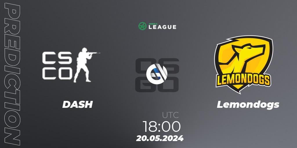 DASH vs Lemondogs: Match Prediction. 20.05.2024 at 18:00, Counter-Strike (CS2), ESEA Season 49: Advanced Division - Europe