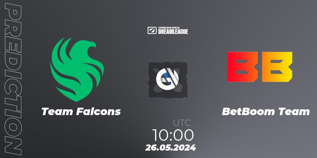 Team Falcons vs BetBoom Team: Match Prediction. 26.05.2024 at 10:00, Dota 2, DreamLeague Season 23