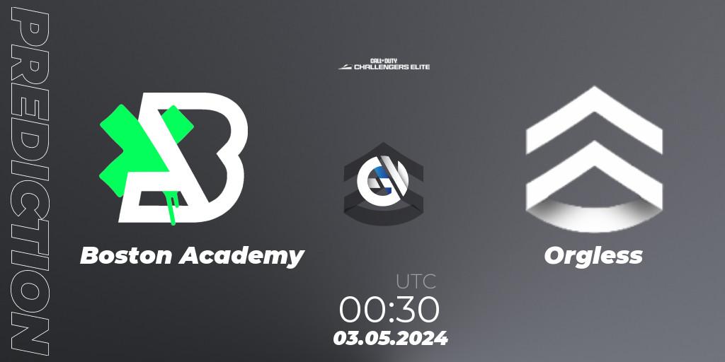 Boston Academy vs Orgless: Match Prediction. 03.05.2024 at 00:30, Call of Duty, Call of Duty Challengers 2024 - Elite 2: NA