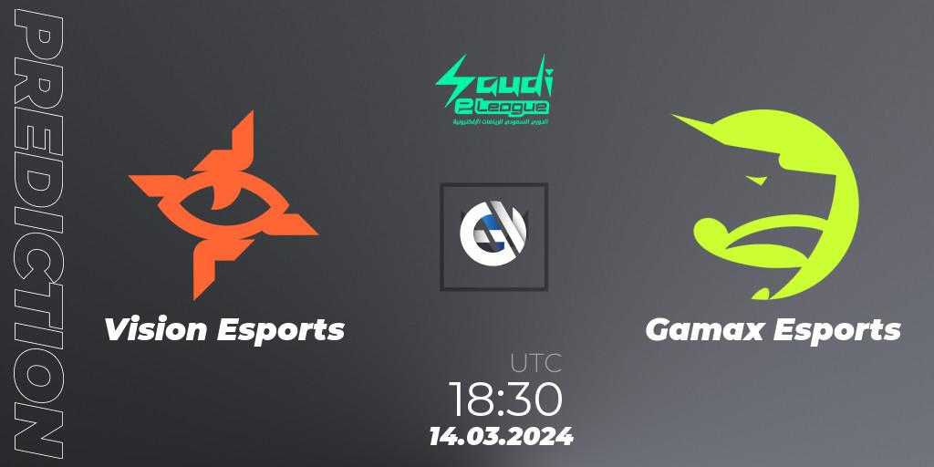 Vision Esports vs Gamax Esports: Match Prediction. 14.03.2024 at 18:30, VALORANT, Saudi eLeague 2024: Major 1