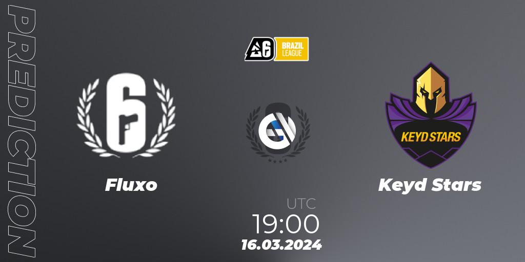 Fluxo vs Keyd Stars: Match Prediction. 16.03.2024 at 19:00, Rainbow Six, Brazil League 2024 - Stage 1