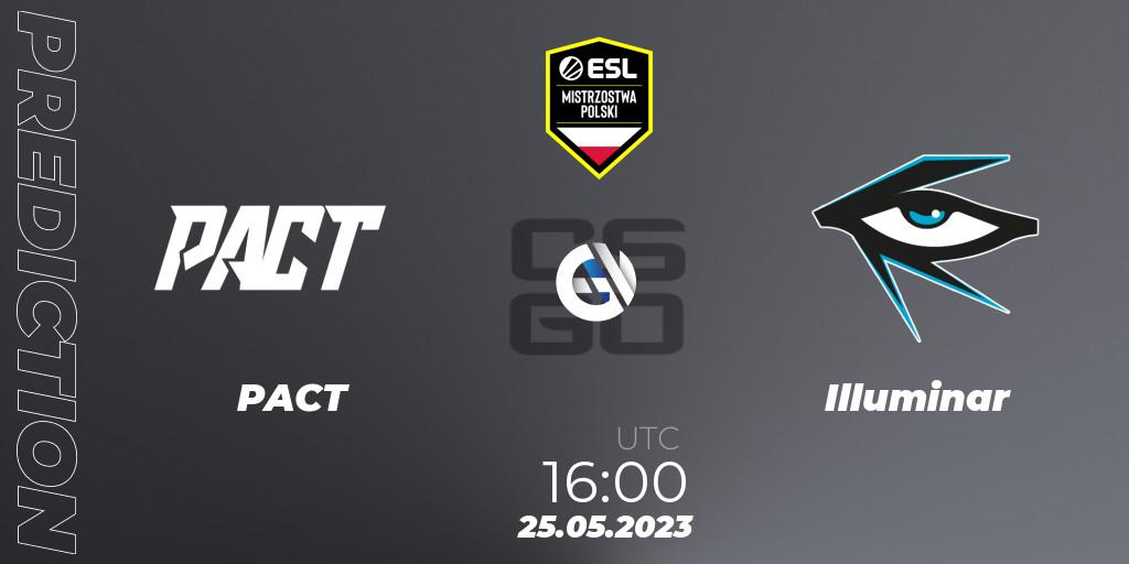 PACT vs Illuminar: Match Prediction. 25.05.2023 at 16:00, Counter-Strike (CS2), ESL Mistrzostwa Polski Spring 2023