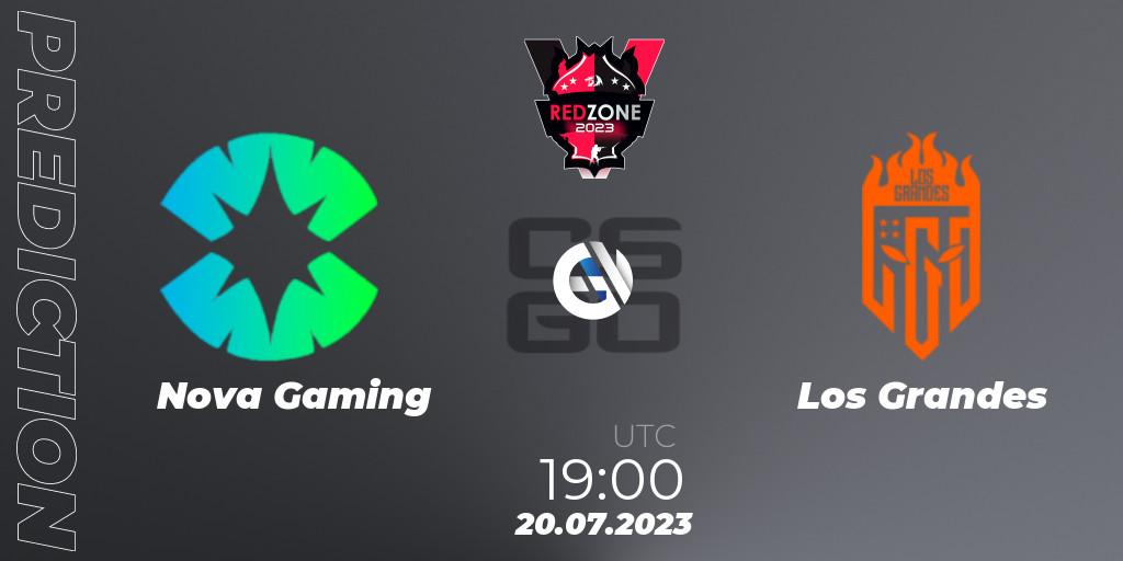 Nova Gaming vs Los Grandes: Match Prediction. 20.07.2023 at 19:00, Counter-Strike (CS2), RedZone PRO League Season 5