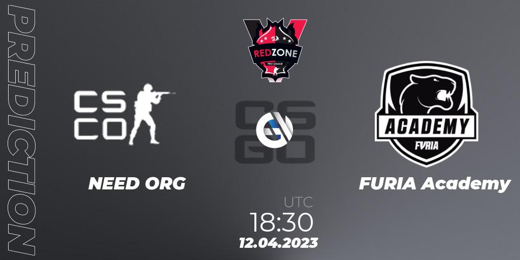 NEED ORG vs FURIA Academy: Match Prediction. 12.04.2023 at 18:30, Counter-Strike (CS2), RedZone PRO League 2023 Season 2