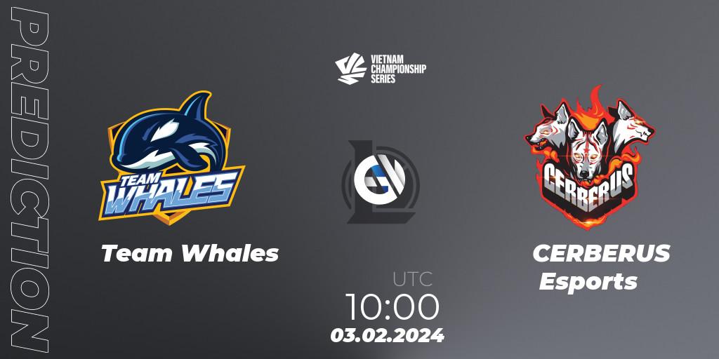 Team Whales vs CERBERUS Esports: Match Prediction. 03.02.24, LoL, VCS Dawn 2024 - Group Stage