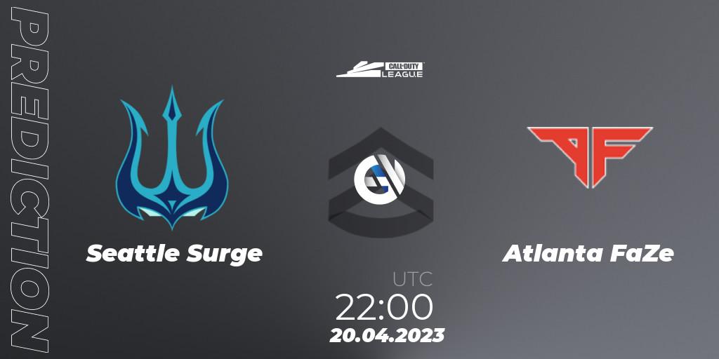 Seattle Surge vs Atlanta FaZe: Match Prediction. 20.04.2023 at 22:00, Call of Duty, Call of Duty League 2023: Stage 4 Major