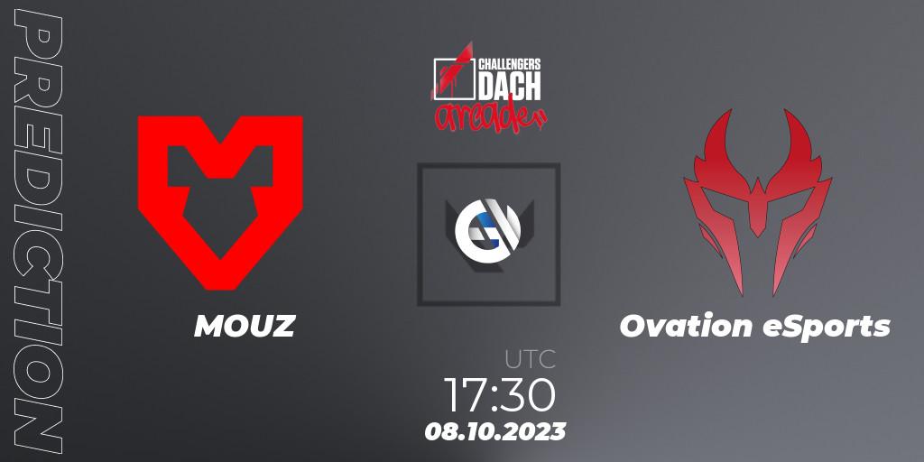 MOUZ vs Ovation eSports: Match Prediction. 08.10.23, VALORANT, VALORANT Challengers 2023 DACH: Arcade