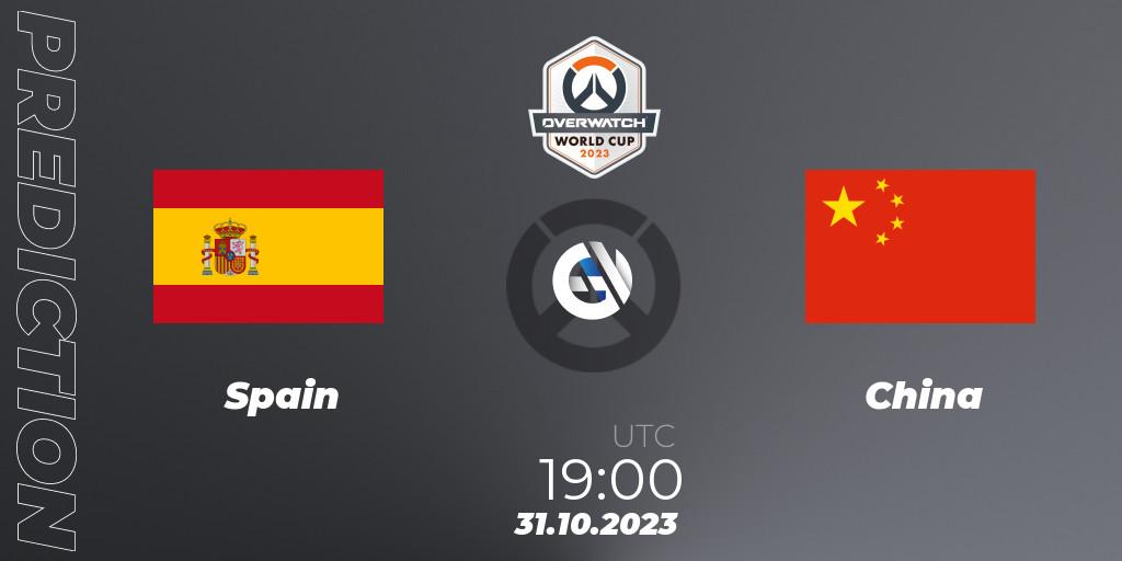 Spain vs China: Match Prediction. 31.10.23, Overwatch, Overwatch World Cup 2023