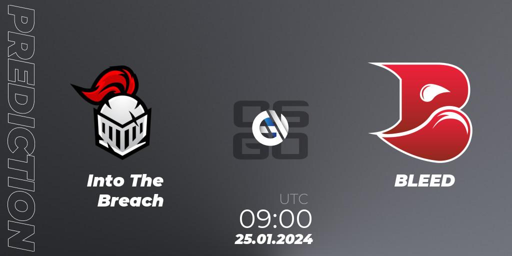 Into The Breach vs BLEED: Match Prediction. 25.01.24, CS2 (CS:GO), European Pro League Season 13