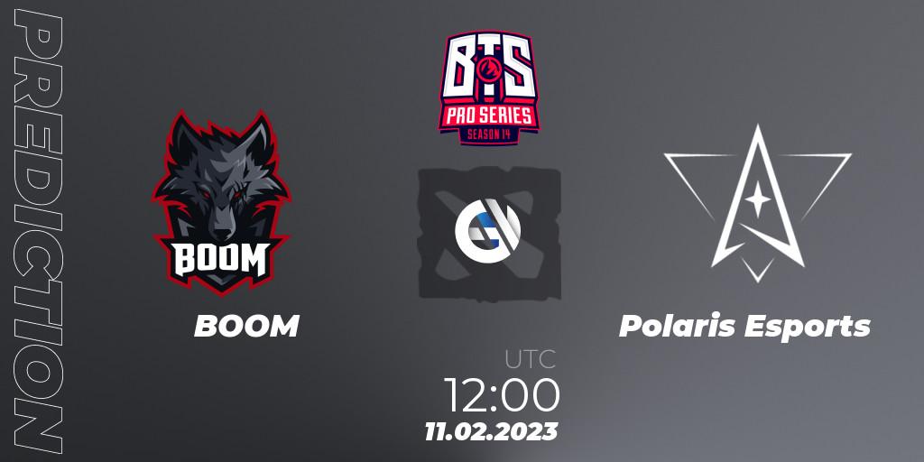 BOOM vs Polaris Esports: Match Prediction. 11.02.2023 at 11:02, Dota 2, BTS Pro Series Season 14: Southeast Asia