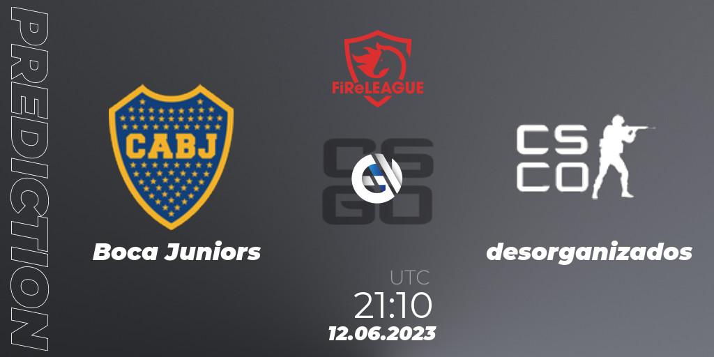 Boca Juniors vs desorganizados: Match Prediction. 12.06.23, CS2 (CS:GO), FiReLEAGUE Argentina 2023: Closed Qualifier