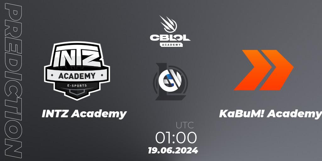 INTZ Academy vs KaBuM! Academy: Match Prediction. 19.06.2024 at 01:00, LoL, CBLOL Academy 2024