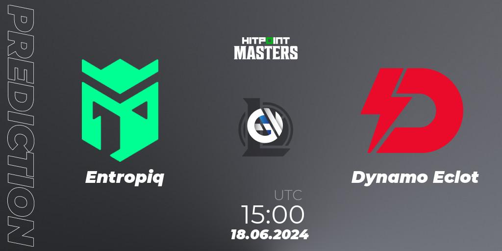 Entropiq vs Dynamo Eclot: Match Prediction. 18.06.2024 at 15:00, LoL, Hitpoint Masters Summer 2024