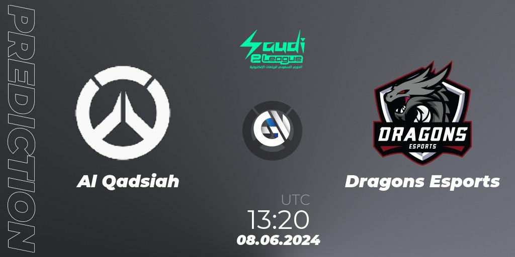 Al Qadsiah vs Dragons Esports: Match Prediction. 08.06.2024 at 13:20, Overwatch, Saudi eLeague 2024 - Major 2