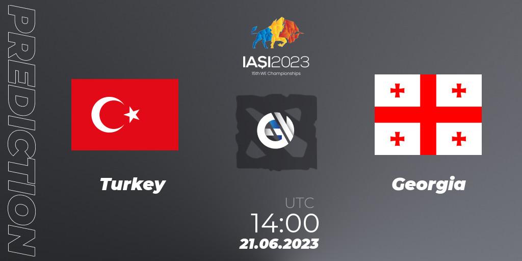 Turkey vs Georgia: Match Prediction. 21.06.2023 at 14:00, Dota 2, IESF Europe B Qualifier 2023