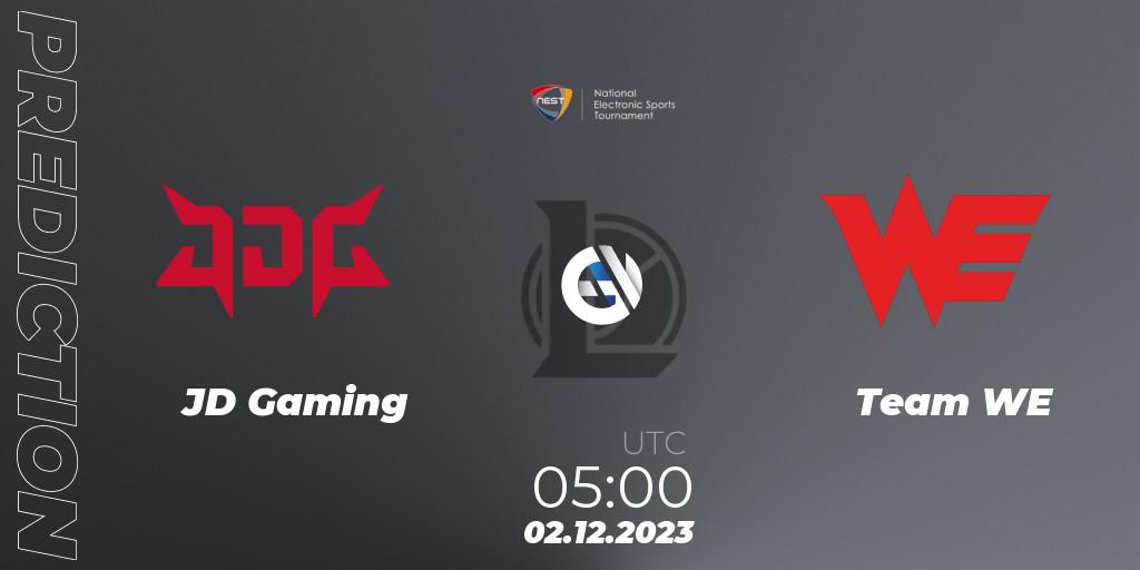 JD Gaming vs Team WE: Match Prediction. 02.12.2023 at 05:00, LoL, NEST 2023