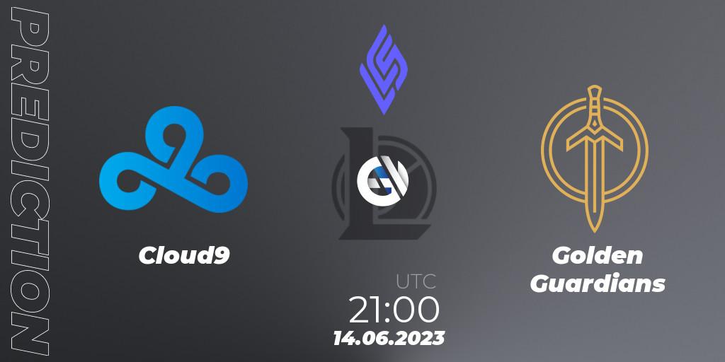 Cloud9 vs Golden Guardians: Match Prediction. 14.06.2023 at 21:00, LoL, LCS Summer 2023 - Group Stage