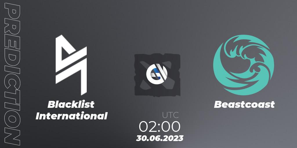 Blacklist International vs Beastcoast: Match Prediction. 30.06.2023 at 02:00, Dota 2, Bali Major 2023 - Group Stage