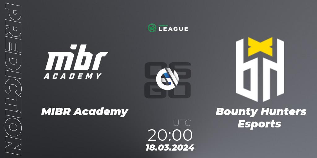 MIBR Academy vs Bounty Hunters Esports: Match Prediction. 18.03.24, CS2 (CS:GO), ESEA Season 48: Open Division - South America