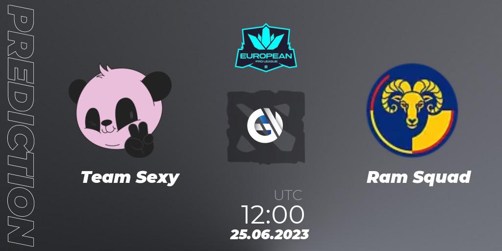 Team Sexy vs Ram Squad: Match Prediction. 25.06.2023 at 12:05, Dota 2, European Pro League Season 10