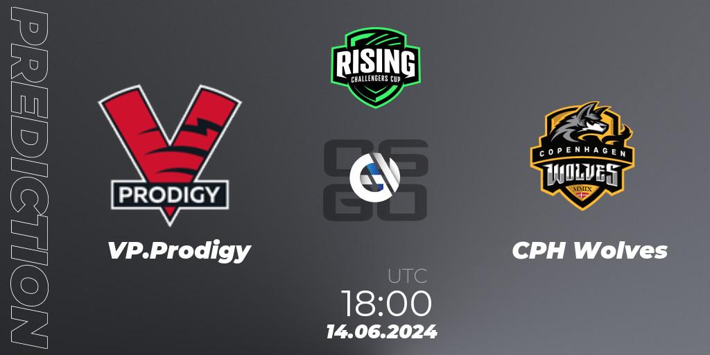VP.Prodigy vs CPH Wolves: Match Prediction. 14.06.2024 at 18:00, Counter-Strike (CS2), Rising Challengers Cup #1