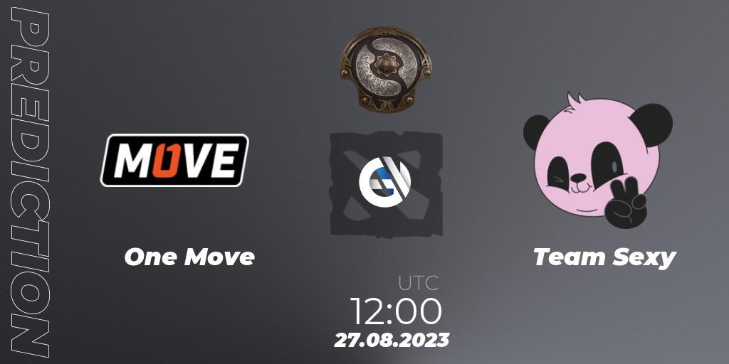 One Move vs Team Sexy: Match Prediction. 22.08.2023 at 11:08, Dota 2, The International 2023 - Eastern Europe Qualifier