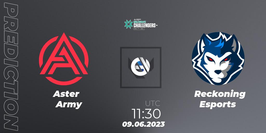  Aster Army vs Reckoning Esports: Match Prediction. 09.06.23, VALORANT, VALORANT Challengers 2023: South Asia Split 2