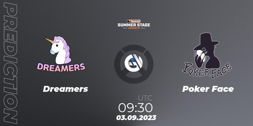 Dreamers vs Poker Face: Match Prediction. 03.09.2023 at 09:30, Overwatch, Overwatch League 2023 - Summer Stage Knockouts