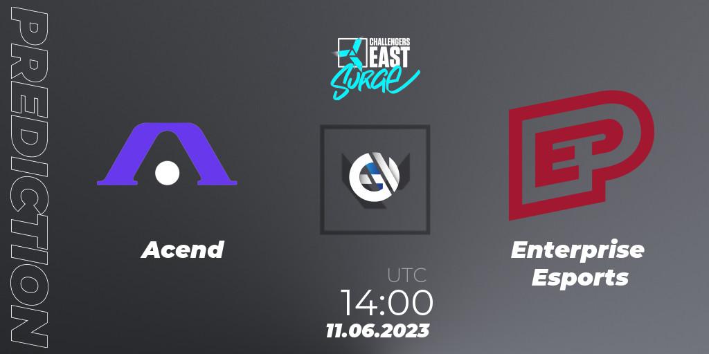 Acend vs Enterprise Esports: Match Prediction. 11.06.2023 at 14:00, VALORANT, VALORANT Challengers 2023 East: Surge Split 2